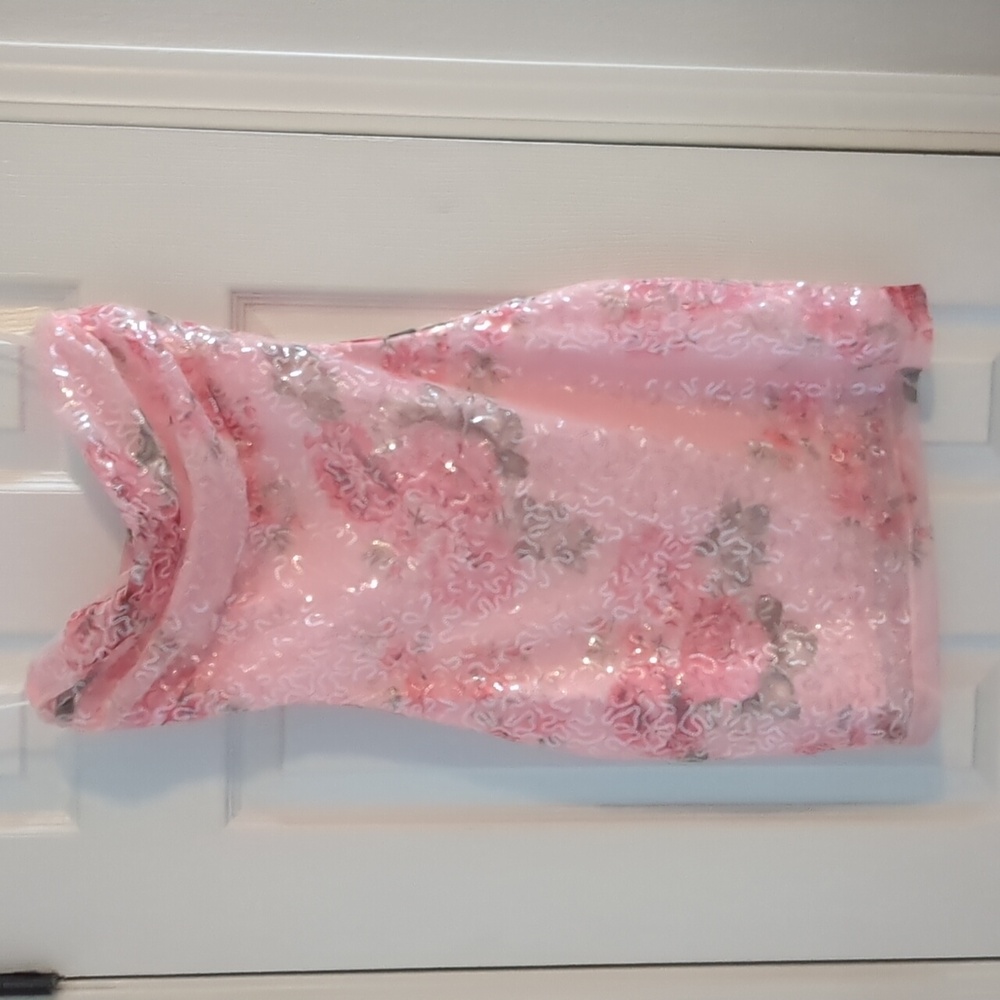 Windsor Pink Floral Sequin Dress